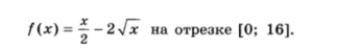 Найдите производную и сделайте график функции f(x)=x/2-2√x на отрезке [0; 16]
