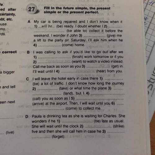 Put the verbs in brackets into the correct future tense