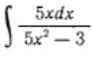 Решите интеграл 5xdx/(5x^2-3)