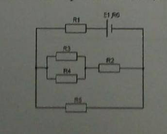 Определить все токи в электрической цепи, если: E=50 BR, 0 E1 0 R1=3,8 R2=1,8 Ом R3=2 Ом R4=3 Ом R5-