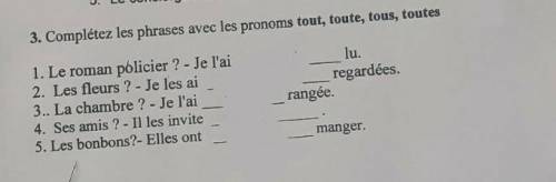 Complétez les phrases avec les pronoms...