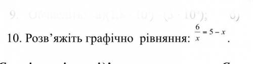 Розв’яжіть графічно рівняння