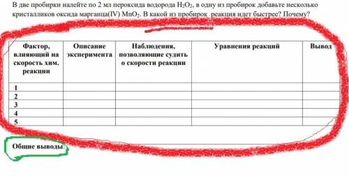 Влияние различных факторов на скорость химической реакции. Цель: рассмотреть влияние различных факто