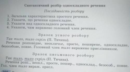 виписати односкладні речення й викони синтаксичний розбір за зразком (1) Чимало довелося мені блукат