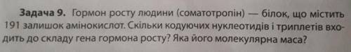 гормон росту людини (соматотропін) – білок, що містить 191 залишок амінокислот. скільки кодуючих нук