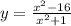 y = \frac{ {x}^{2} - 16}{ {x}^{2} + 1}