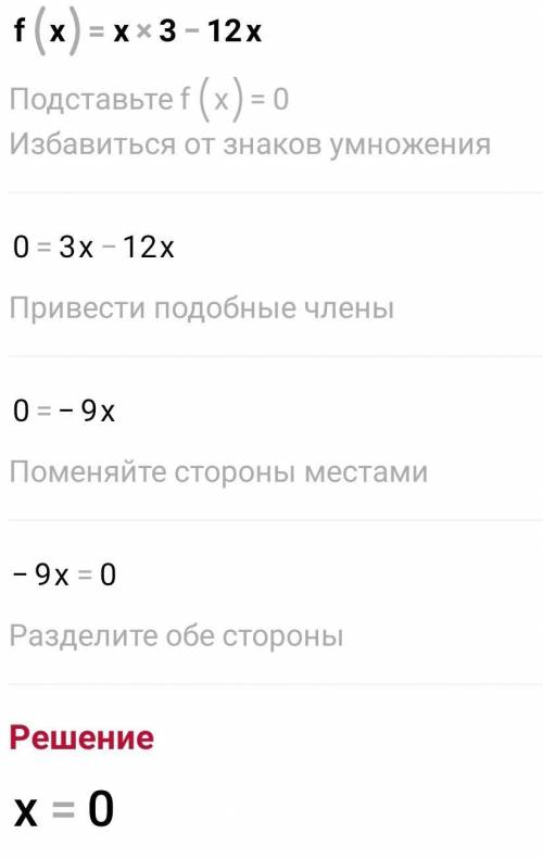 Исследуйте функцию с производной и постройте её график f(x)=x^3-12x