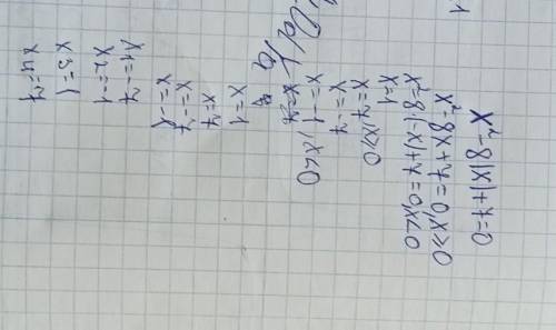 7. Решите уравнение:х^2 – 8|x| +7 = 0