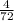 \frac{4}{72}