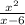 \frac{x {}^{2} }{x - 6}