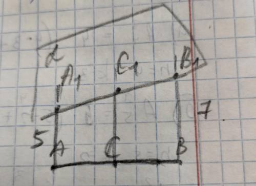 отрезок AB не пересекает плоскость альфа. C середина отрезка ab. отрезкт AA1//BB1//CC1. нацдите длин