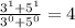 \frac{3^1+5^1}{3^0 + 5^0} = 4