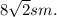 8 \sqrt{2} sm.