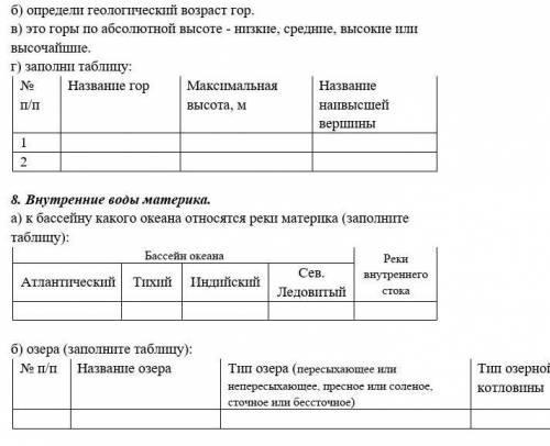 Материк Африка. Очень надо!