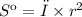 Sк = π \times r^2