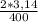 \frac{2*3,14}{400}