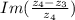 Im(\frac{z_{4}-z_{3} }{z_{4} } )