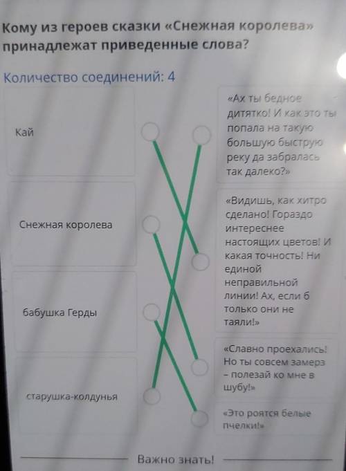 Кому из героев сказки Снежная королева приднолежат привидные слова очень важно