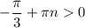 -\dfrac{\pi }{3}+\pi n0