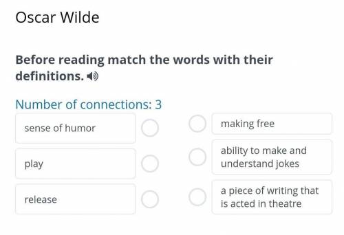 Oscar Wilde Before reading match the words with their definitions.