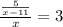 \frac{\frac{5}{x-11} }{x} = 3