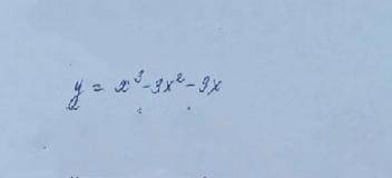 Y=x^3-3x^2-3x исследовать и нарисовать график функций с 1 производной