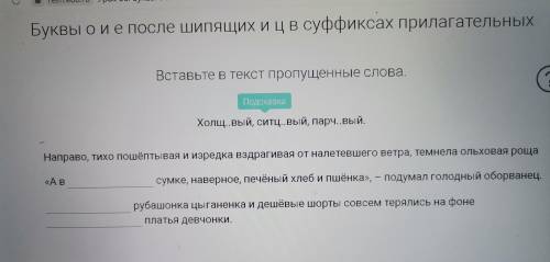 Холщ_вый, ситц_вый, Парч_вый