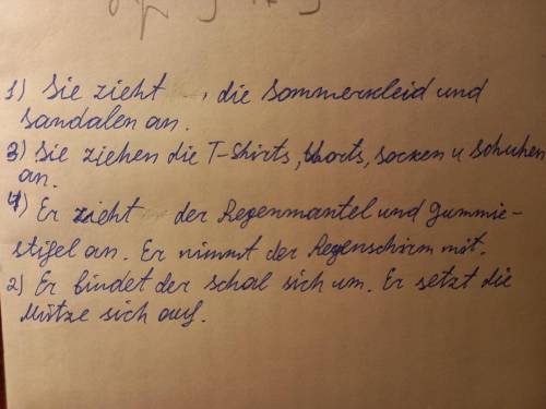 Lest, fragt und antwortet. Gebraucht Wörter in Klammern in der richtigen Form. 1. Es ist heiß. Die S