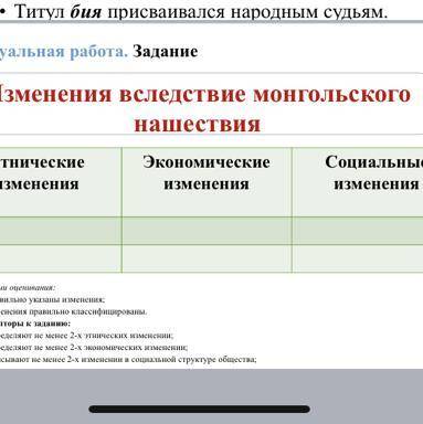 Изменения вследствие монгольского нашествия Этнические изменения Экономические изменения Социальные