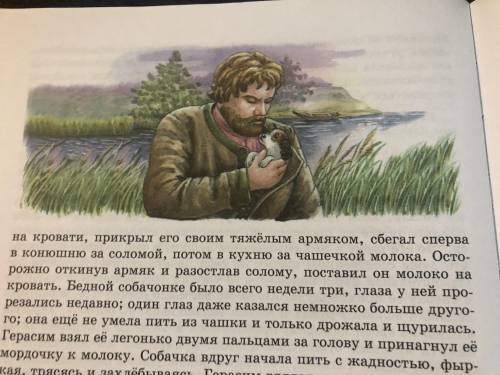 Небольшое сочинение по картинке рассказу «Муму» И.С. Тургенева. Опираясь на текст сочините сочинение