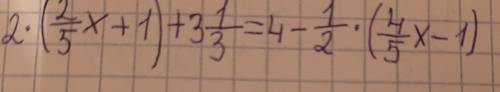 2×(2/5x+1)+31/3=4-1/2×(4/5x-1)