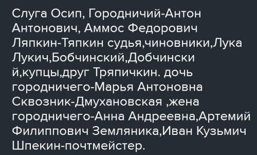 Выпишите всех, с кем контактирует хлестаков. Проследите как ведёт себя Хлестаков с тем или иным перс