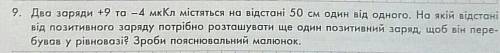 Можете будь ласка до ! Фізика 8 класТема:Закон збереження електричного заряду. Електричне поле. Зако