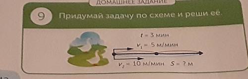 сделать и по быстрее страница 42 номер девять четвёртый класс придумай задачу по схеме и реши её