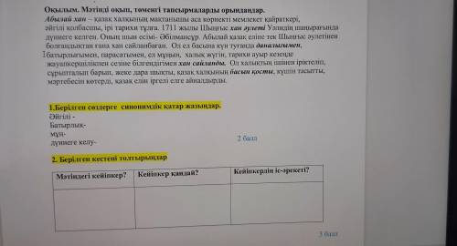 Мәтіндегі кейіпкер? Кейіпкер қандай? Кейіпкердің іс-әрекеті?