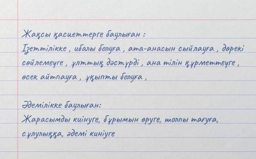 2 - тапсырма Қыздарға қандай тәрбие берген ? Кестені толтырыңыз .