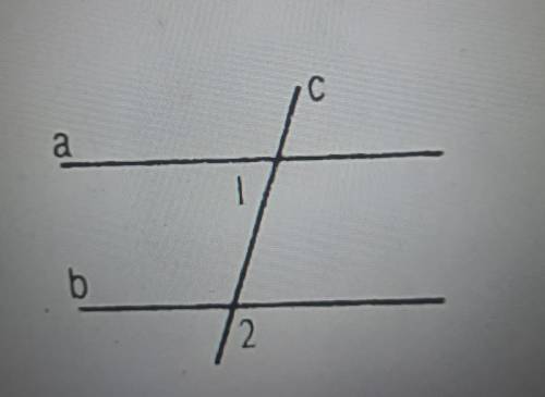 Решите задачу : a//b , ∠1 на 40° меньше ∠2Найти ∠1 , ∠2