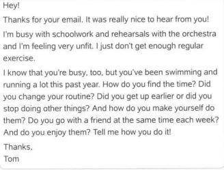 (на прикрепленное письмо нужно ответить) You have received an email from your English friend,Tom. Wr