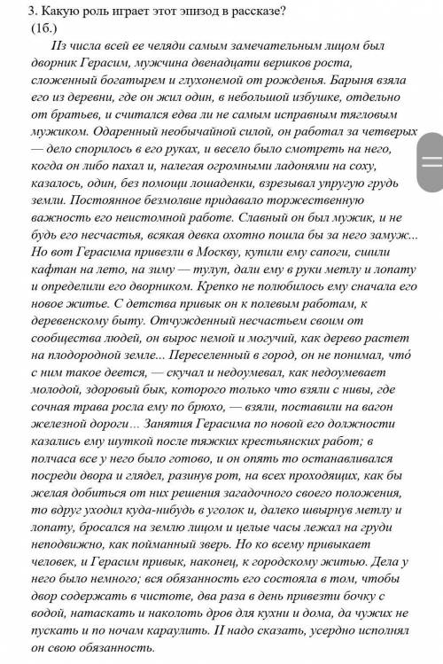 Какую роль играет этот эпизод в рассказе
