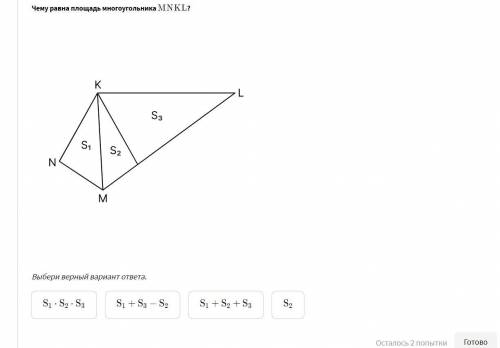 решить. Чему равна площадь многоугольника MNKLMNKL ?