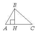 В остроугольном треугольнике ABC проведена высота BH, ∠BAC = 55°. Найдите угол ABH. ответ дайте в гр