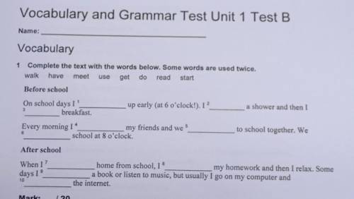 Complete the text with the words below. some words are used twice