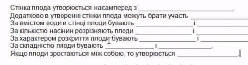 Потрібно вставити пропущені слова