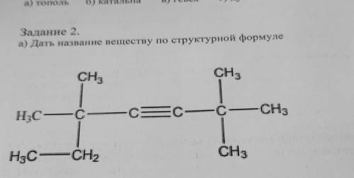 Дать название веществу по структурной формуле