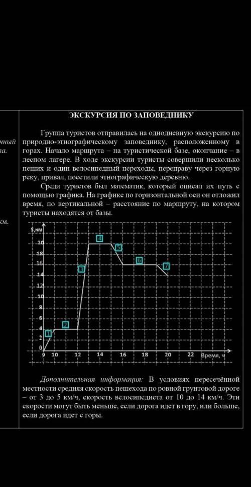 Прочитайте текст экскурсия по заповеднику расположенный справа. Для ответа на вопрос отметьте нужное