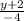 \frac{y+2}{-4}