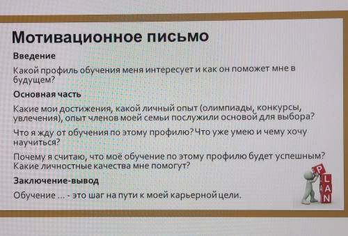 Напишите сочинение Мотивационное письмо про профиль обучения.Объем минимум 120 слов.