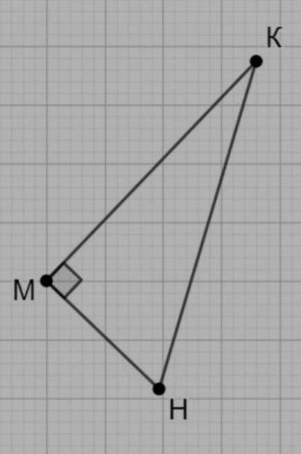 Укажіть протилежній катет до кута H