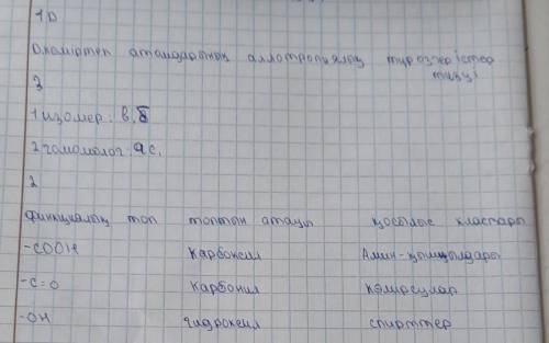 B) IUPAC номенклатурасын қолдану арқылы қосылыстардың атын жазыңыз 4. Құрамында көміртектің массалық