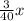 \frac{3}{40} x